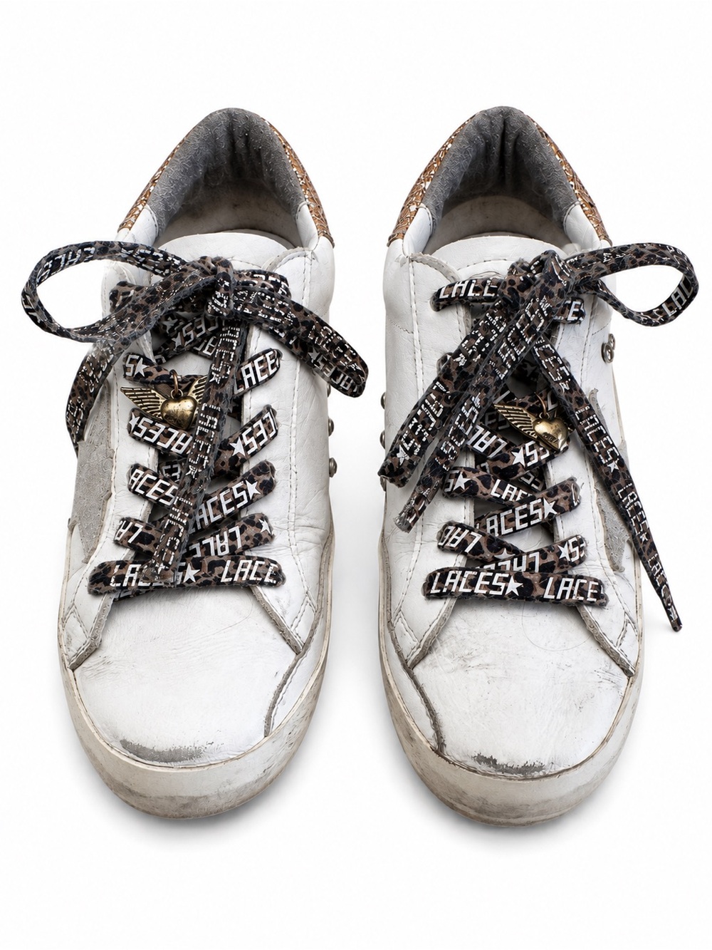 Golden Goose Super-Star White Leather Sneakers EU 36 US 6 - Picture 3 of 12